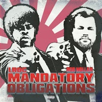 the cover of mandatory obligations with two men holding guns