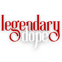 legendary dope logo on a black background